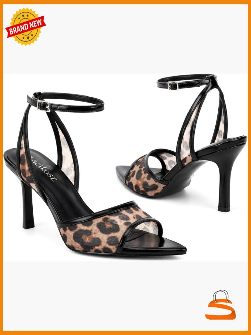 Mesh High Heels Strappy Sandals Wedding Bride Dressy Shoes Pointed Toe Ankle